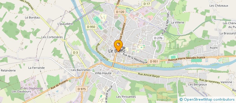 localisation de l'entreprise SCI DES COLS BLANCS à LE BLANC