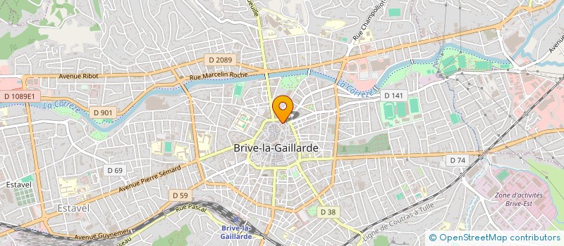 localisation de l'entreprise SCI DES COLVERTS à BRIVE-LA-GAILLARDE