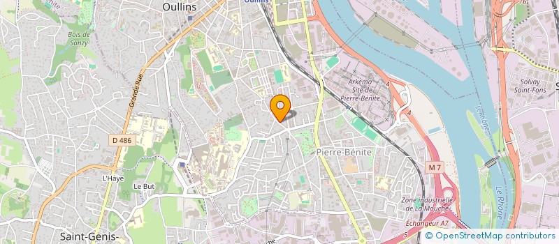 localisation de l'entreprise SCI DES COMBATTANTS  OULLINS-PIERRE-BENITE