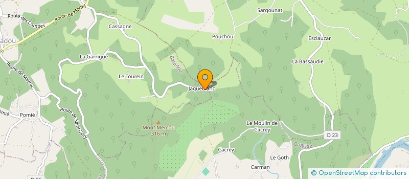 localisation de l'entreprise SCI DES COMBES  BALADOU