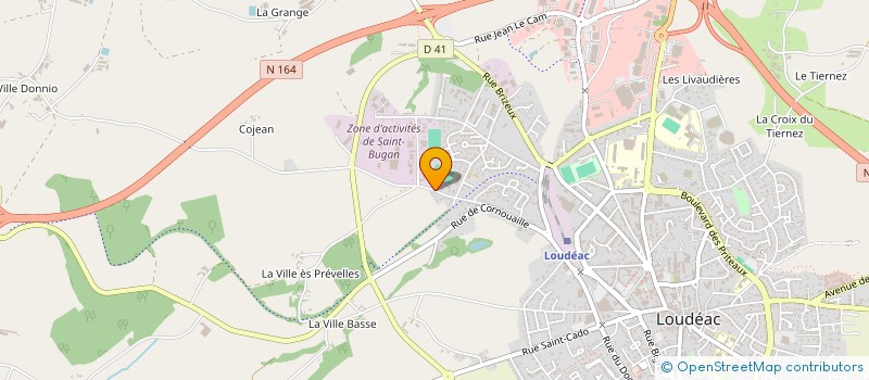localisation de l'entreprise SCI DES COMBES à LOUDEAC