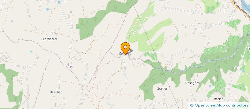 localisation de l'entreprise SCI DES COMBES  SAINT-ROMAIN-DE-LERPS