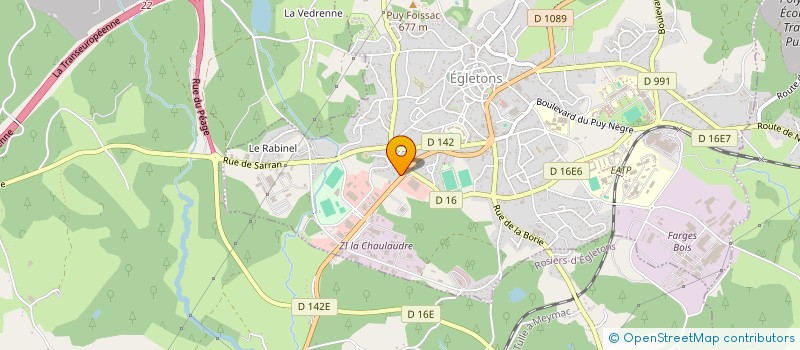 localisation de l'entreprise SCI DES COMBES à EGLETONS