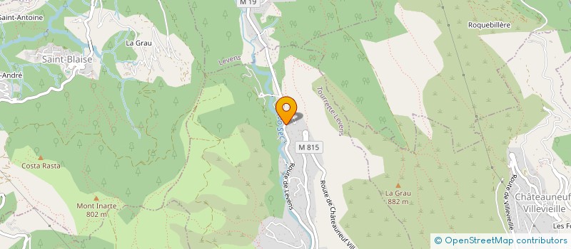 localisation de l'entreprise SCI DES COMBES SUD  TOURRETTE-LEVENS