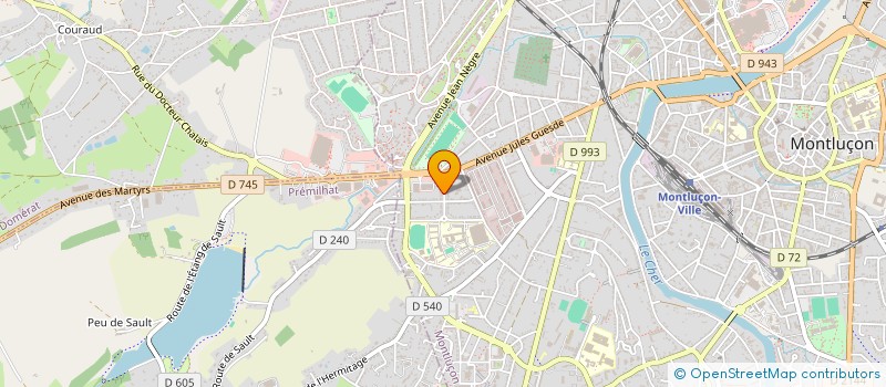localisation de l'entreprise SCI DES COMBRAILLES à MONTLUCON