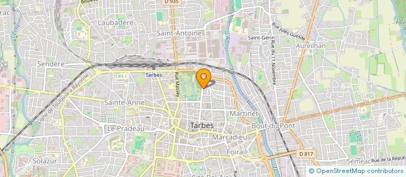 localisation de l'entreprise SCI DES COMMANDEURS  TARBES