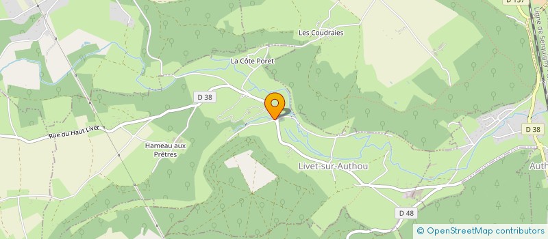 localisation de l'entreprise SCI DES COMMUNS  LIVET-SUR-AUTHOU