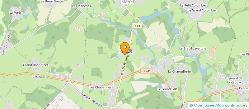 localisation de l'entreprise SCI DES COMPAGNONS à SAINT-JUST-LE-MARTEL