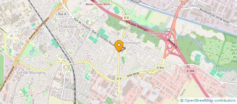 localisation de l'entreprise SCI DES COMPAGNONS  CORMONTREUIL