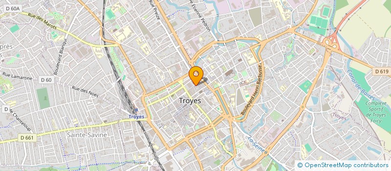 localisation de l'entreprise SCI DES COMPAGNONS DE BACCHUS à TROYES