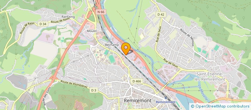 localisation de l'entreprise SCI DES COMPAGNONS DE CORNIMONT  REMIREMONT