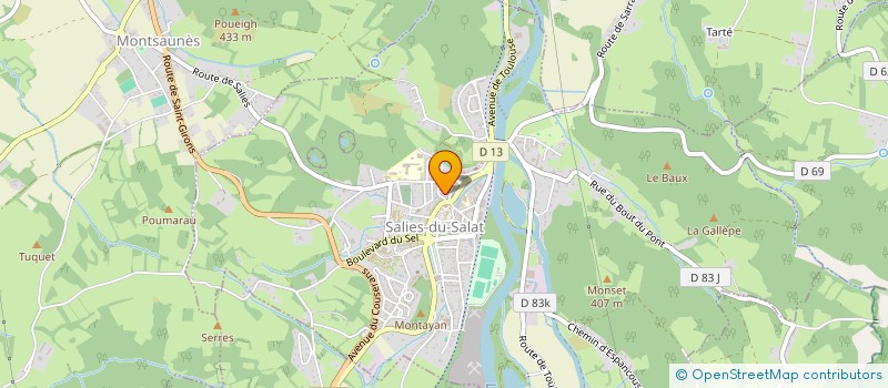 localisation de l'entreprise SCI DES COMTES DU COMMINGES  SALIES-DU-SALAT