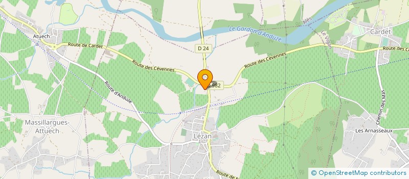 localisation de l'entreprise SCI DES CONDAMINES  LEZAN