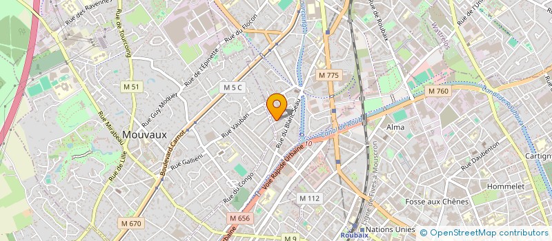 localisation de l'entreprise SCI DES CONFISEURS  TOURCOING