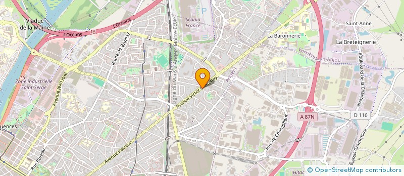localisation de l'entreprise SCI DES CONGRES 49 à ANGERS