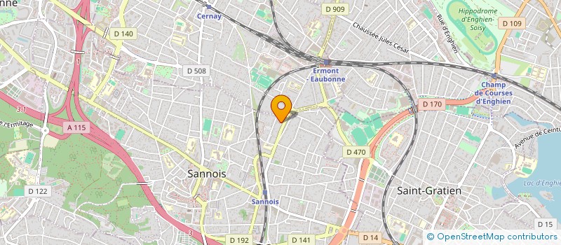 localisation de l'entreprise SCI DES CONSORTS GENET  SANNOIS