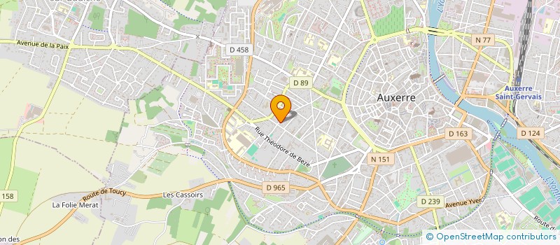 localisation de l'entreprise SCI DES CONSULS à AUXERRE