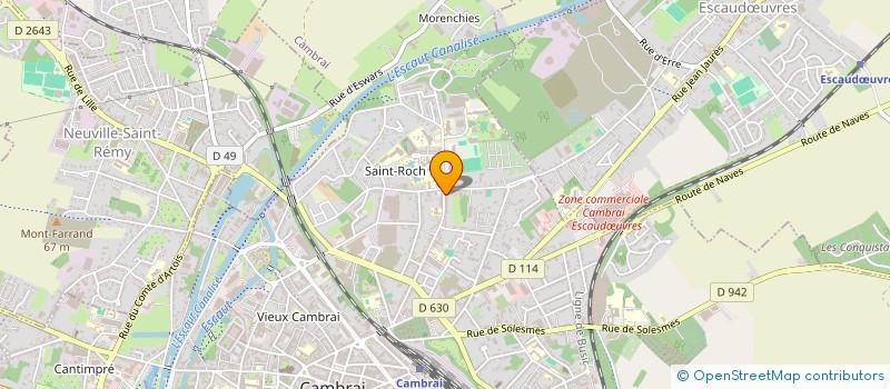 localisation de l'entreprise SCI DES COQS HARDIS  CAMBRAI