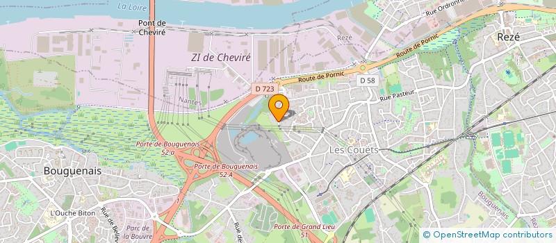 localisation de l'entreprise SCI DES COQUELICOTS à BOUGUENAIS