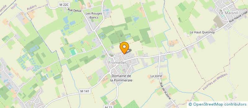 localisation de l'entreprise SCI DES COQUELICOTS  FROMELLES