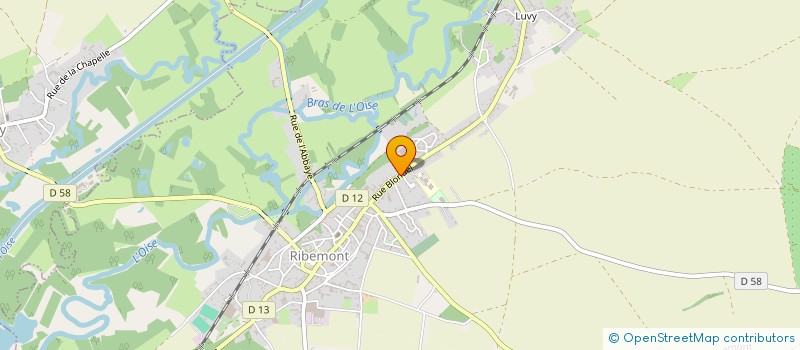 localisation de l'entreprise SCI DES COQUELICOTS  RIBEMONT