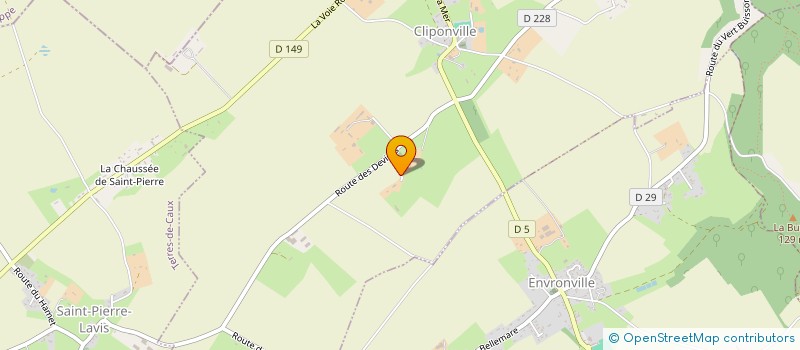 localisation de l'entreprise SCI DES COQUELICOTS  CLIPONVILLE