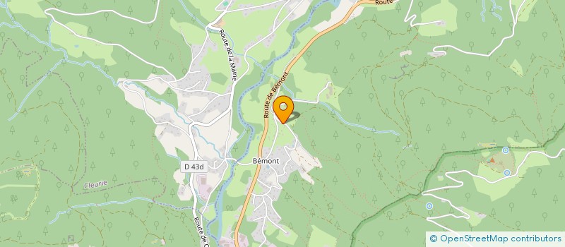 localisation de l'entreprise SCI DES COQUELICOTS  LE SYNDICAT