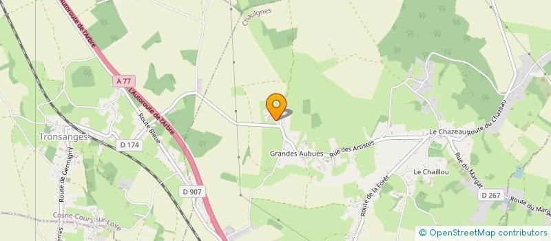 localisation de l'entreprise SCI DES COQUES  CHAULGNES