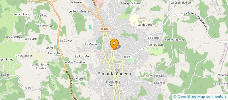 localisation de l'entreprise SCI DES CORDELIERS à SARLAT-LA-CANEDA