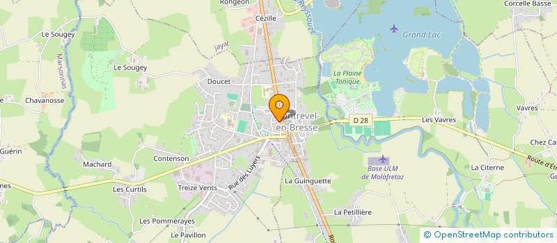 localisation de l'entreprise SCI DES CORDELIERS à MONTREVEL-EN-BRESSE