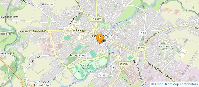 localisation de l'entreprise SCI DES CORDELIERS  FONTENAY-LE-COMTE