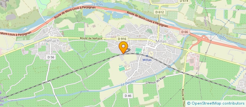 localisation de l'entreprise SCI DES CORDELIERS  MILLAS