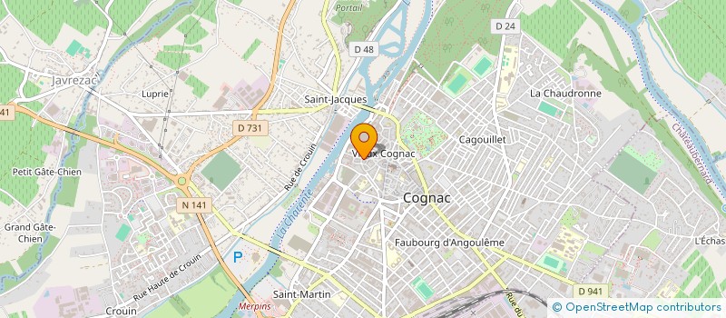 localisation de l'entreprise SCI DES CORDELIERS à COGNAC