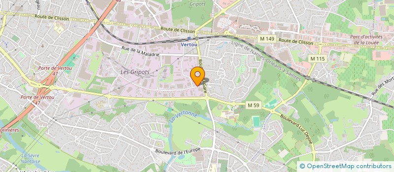 localisation de l'entreprise SCI DES CORDELIERS  VERTOU