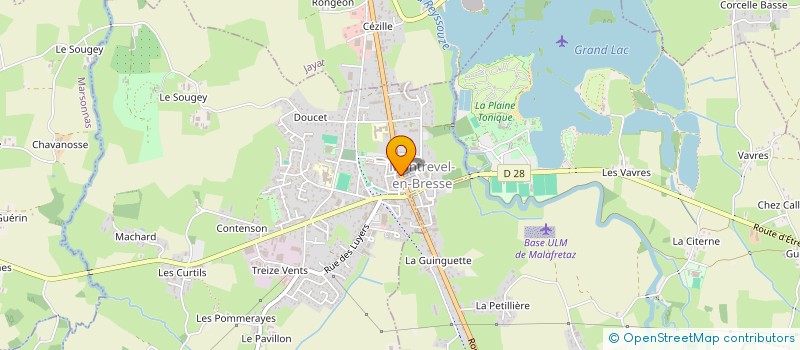 localisation de l'entreprise SCI DES CORDELIERS à MONTREVEL-EN-BRESSE