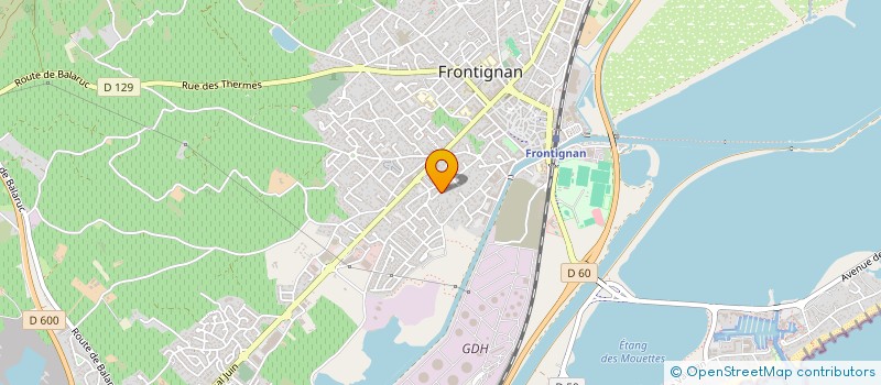 localisation de l'entreprise SCI DES CORTASSES  FRONTIGNAN