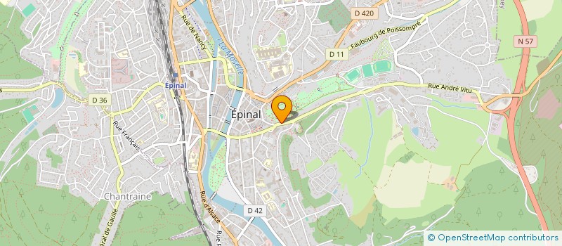 localisation de l'entreprise SCI DES CORVEES à EPINAL