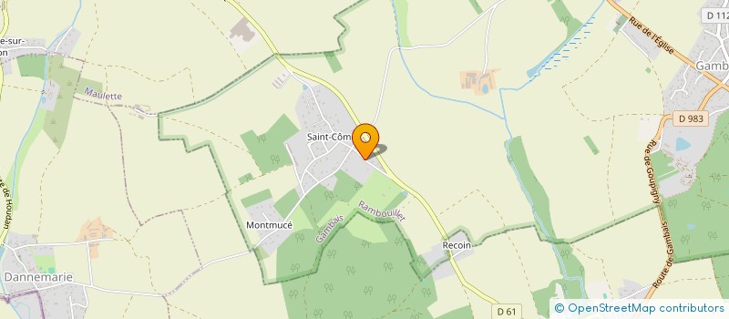 localisation de l'entreprise SCI DES COSMIQUES  GAMBAIS