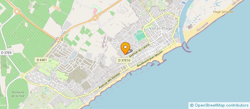 localisation de l'entreprise SCI DES COSSES  VALRAS-PLAGE