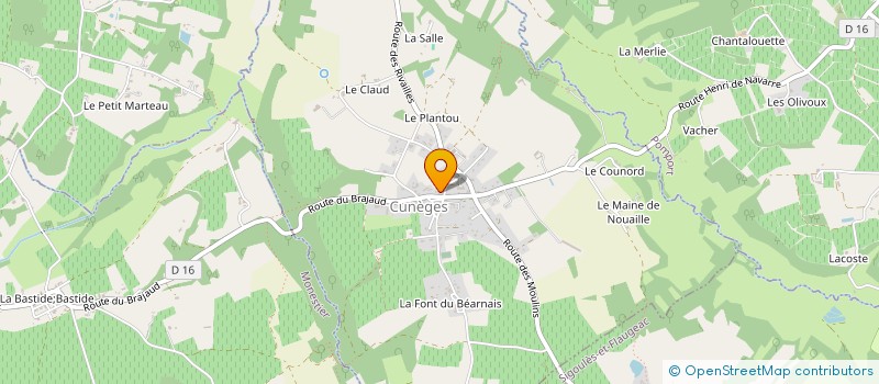 localisation de l'entreprise SCI DES COTEAUX  SIGOULES-ET-FLAUGEAC