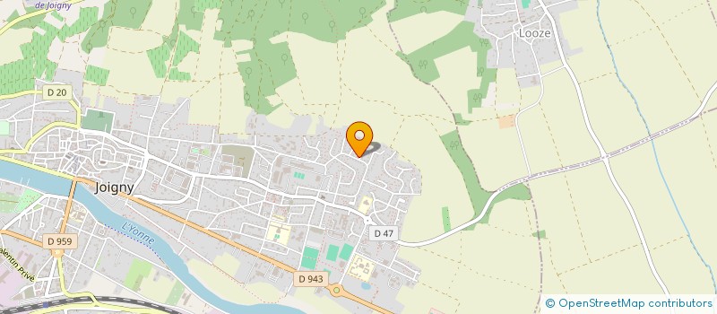 localisation de l'entreprise SCI DES COTEAUX à JOIGNY