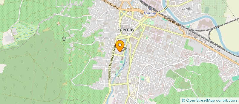 localisation de l'entreprise SCI DES COTEAUX  EPERNAY