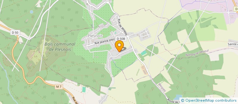 localisation de l'entreprise SCI DES COTEAUX  PLESNOIS