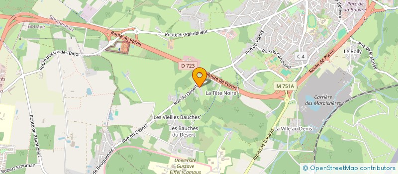 localisation de l'entreprise SCI DES COTEAUX à BOUGUENAIS