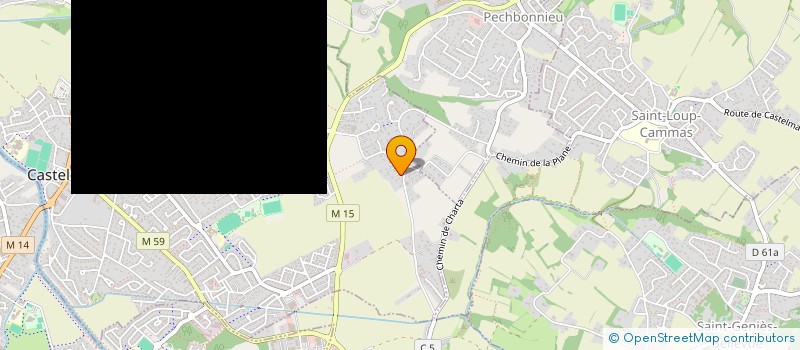 localisation de l'entreprise SCI DES COTEAUX  CASTELGINEST