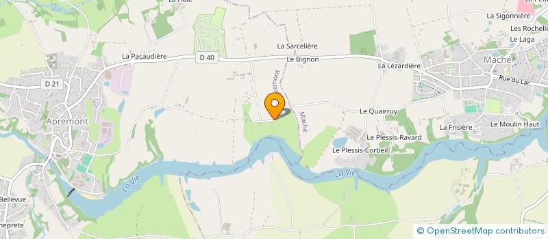 localisation de l'entreprise SCI DES COTEAUX à LANDEVIEILLE