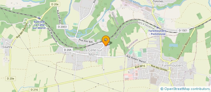 localisation de l'entreprise SCI DES COTEAUX  LA CELLE-SUR-MORIN