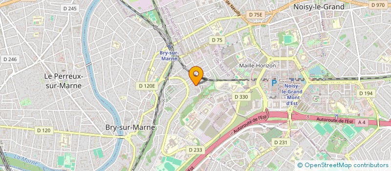localisation de l'entreprise SCI DES COTEAUX DE BRY à BRY-SUR-MARNE