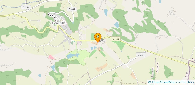 localisation de l'entreprise SCI DES COTEAUX DE GERBAL  BEAUVILLE