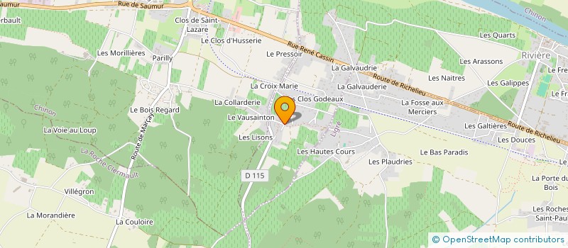 localisation de l'entreprise SCI DES COTEAUX DE RIVIERE  RIVIERE